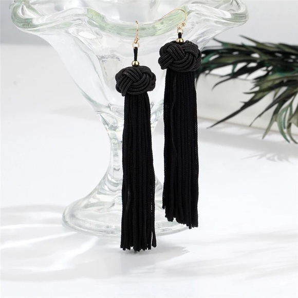 Tassel Long Earrings - Picture 7 of 8